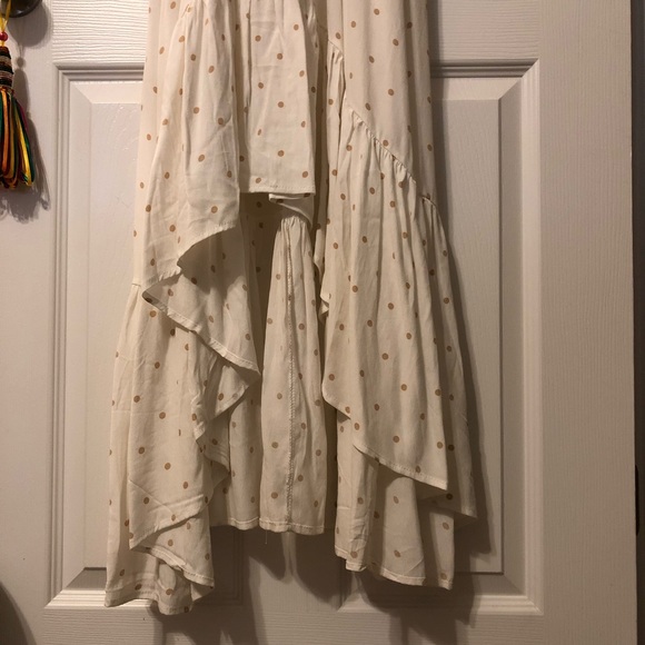 VICI WHITE POLKA DOT DRESS SZ L - Picture 4 of 7